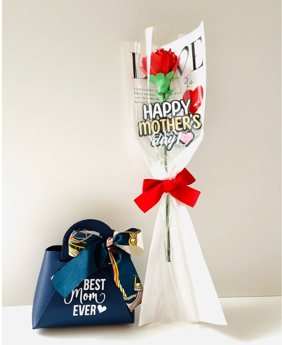 Mothers day gift bag with gift card