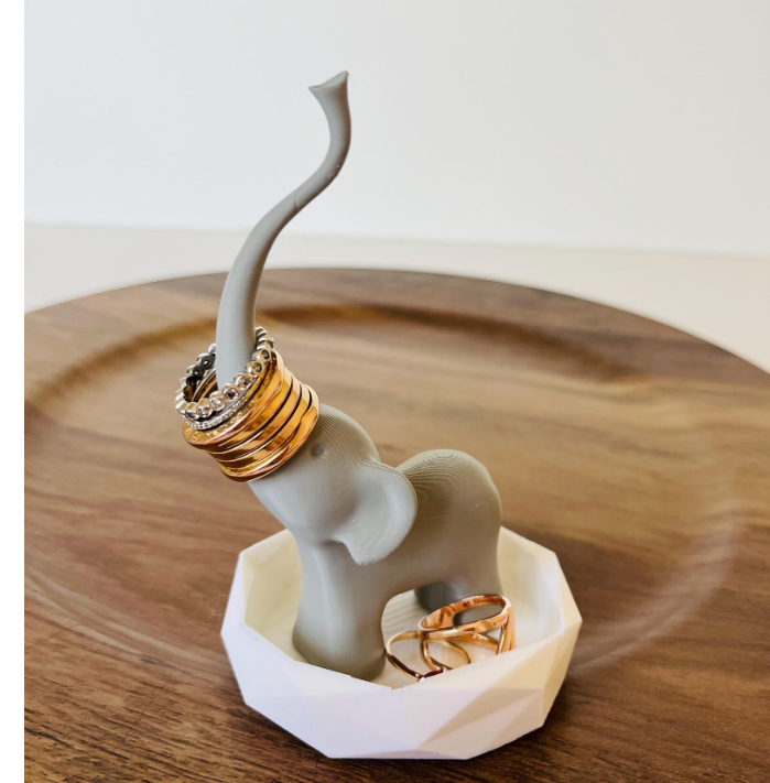 Lucky Elephant Ring Holder – Elephant Jewelry Tray