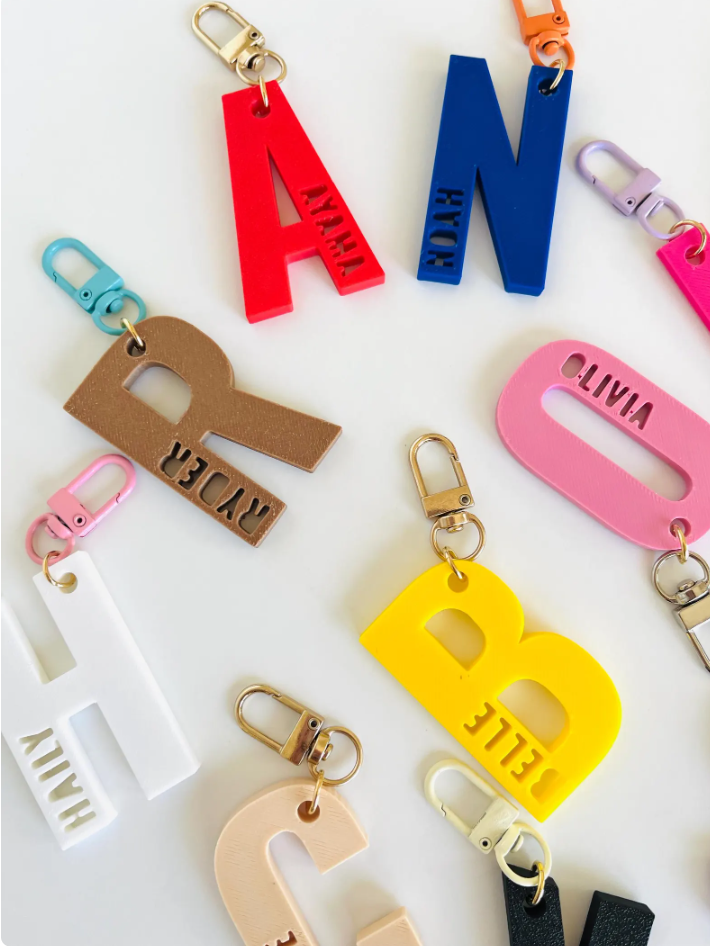 Personalized Initial Name Keychain