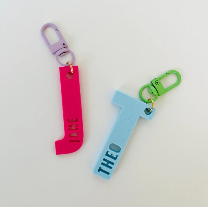 Personalized Initial Name Keychain