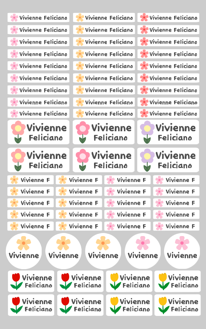 66Pcs Personalized Name Labels for School Supplies -Waterproof and Dishwasher Free