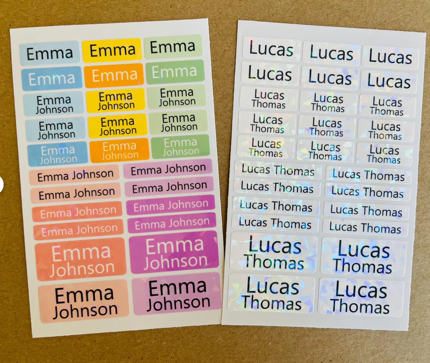 Simple Name Labels for school supplies - 27Pcs Waterproof Dishwasher free-