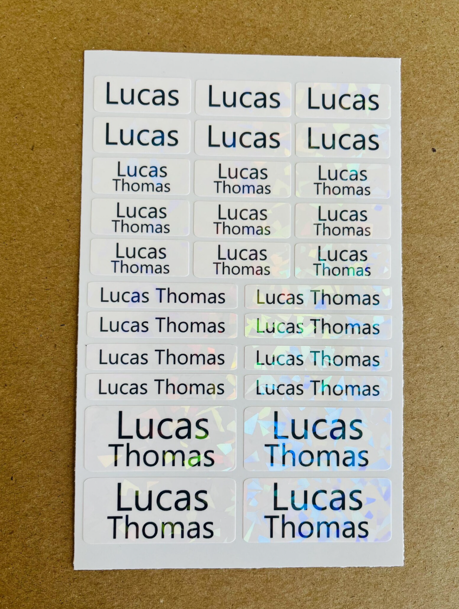 Simple Name Labels for school supplies - 27Pcs Waterproof Dishwasher free-