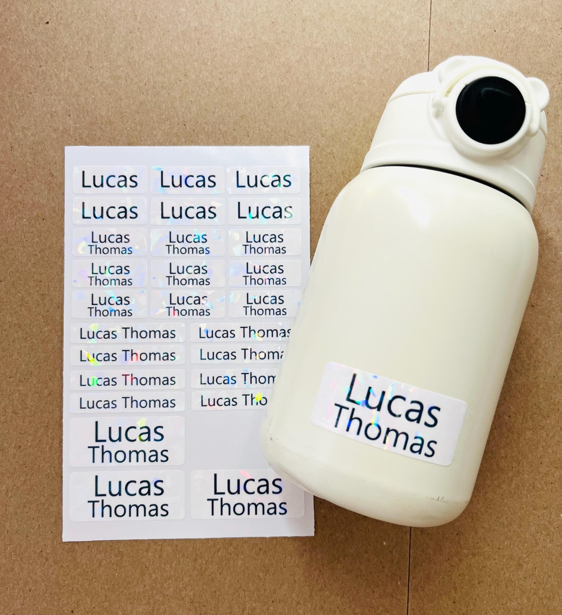 Simple Name Labels for school supplies - 27Pcs Waterproof Dishwasher free-