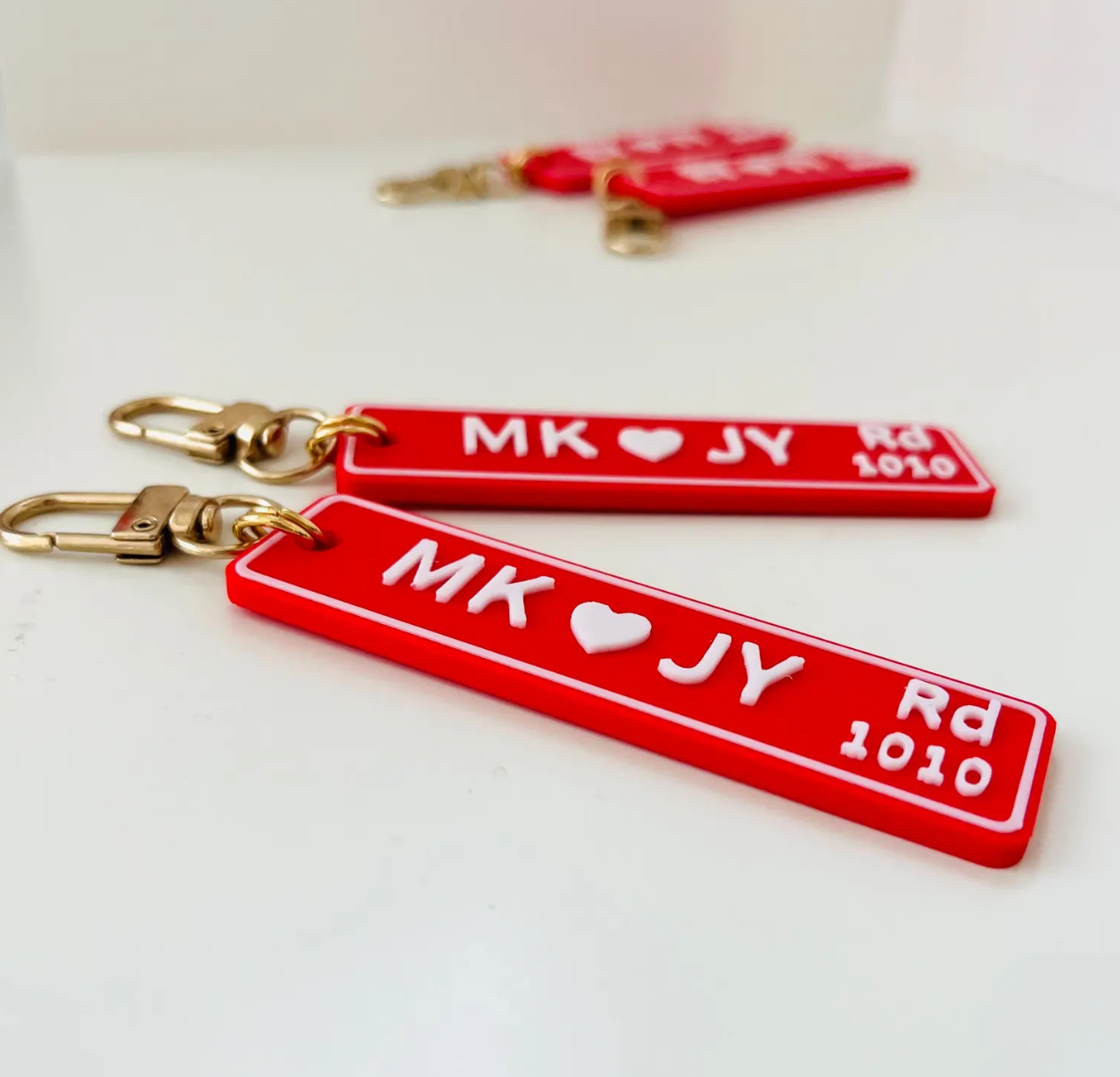 Personalized Street Sign Design Name Keychain -Road Sign name Keychain