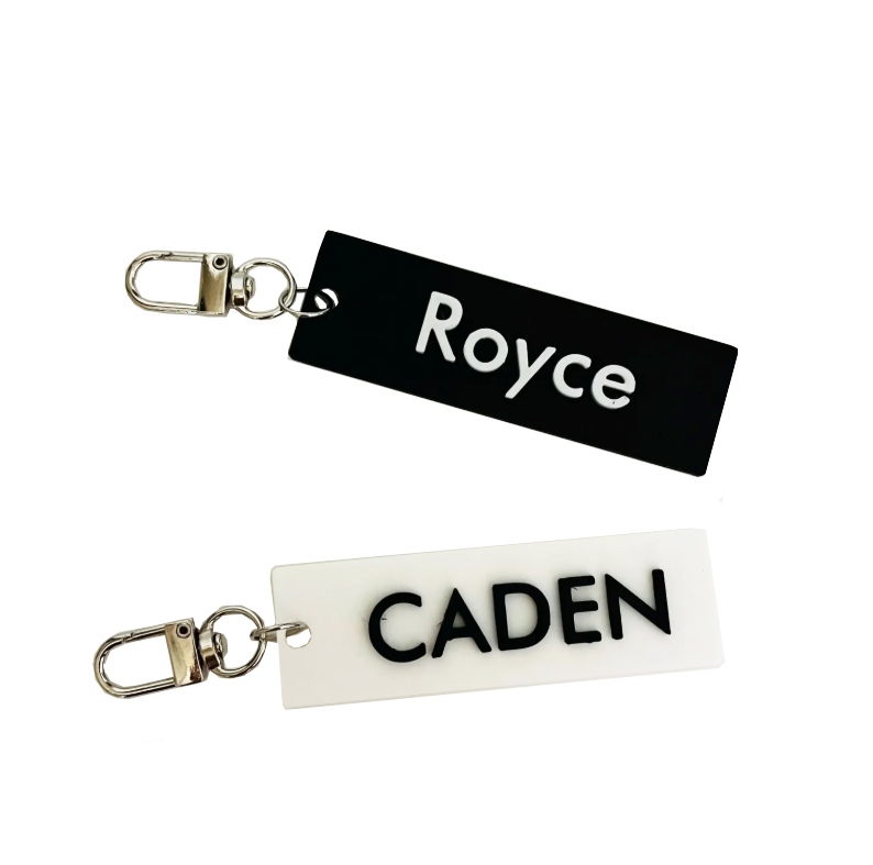 Personalized Name Keychain Backpack Name Tag