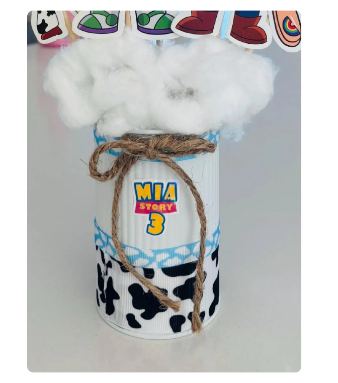 15Pcs Toy Story Custom Name Stickers with Age Toy Story Birthday Favor Labels - Waterproof Holographic Laminated