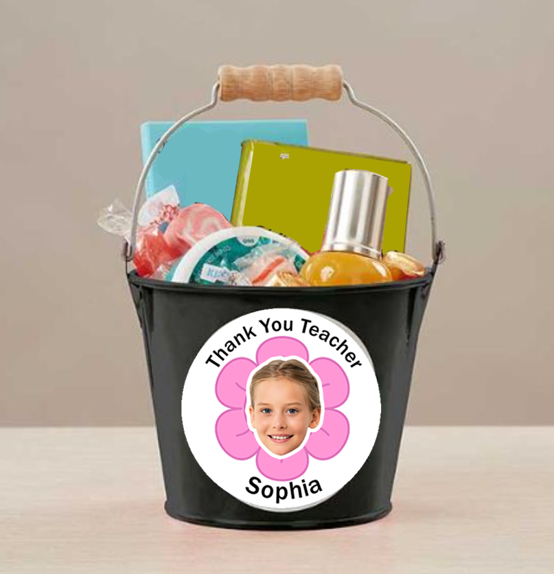 Personalized Thank You Teacher Stickers with Face Photo 18pcs