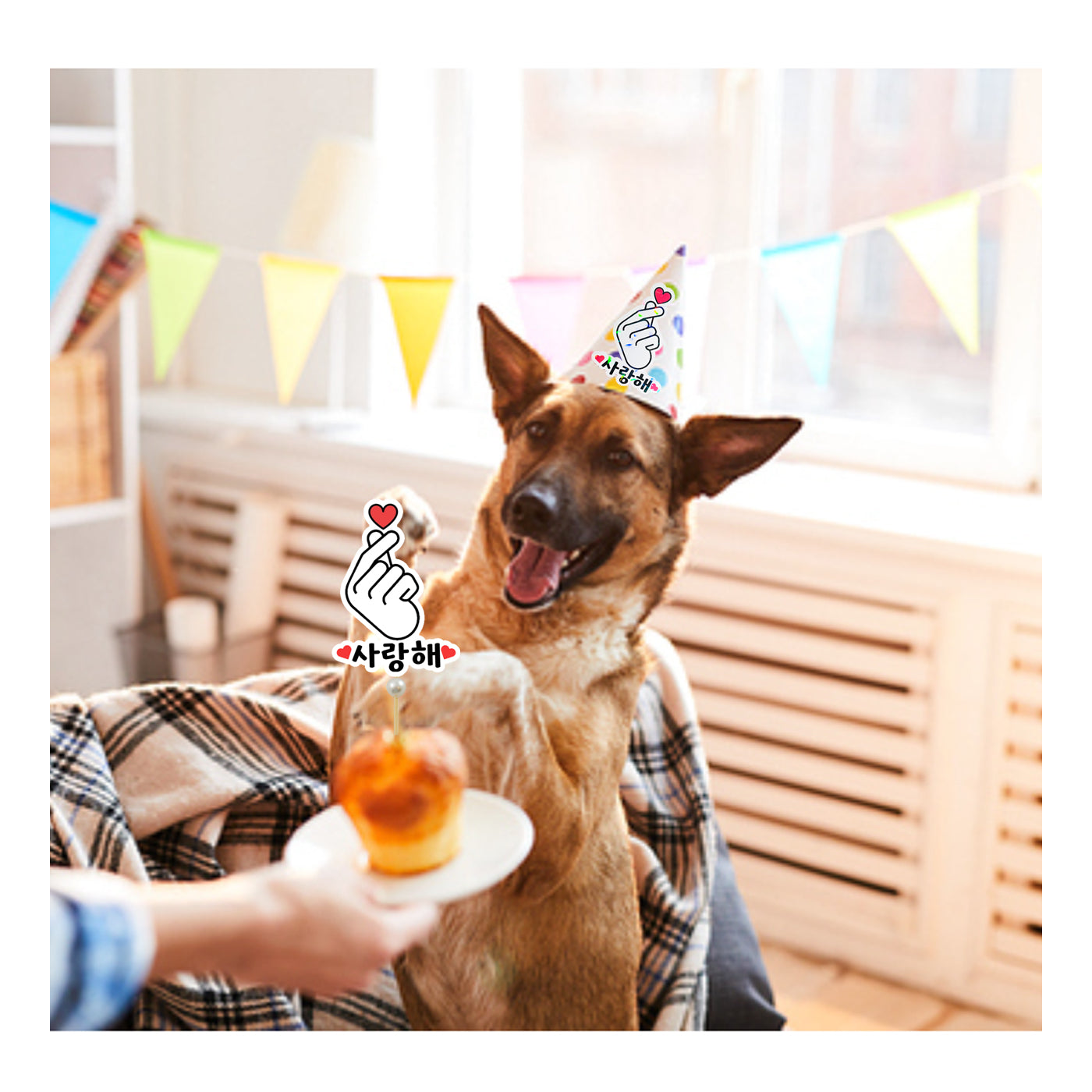 Set of 12 K-pop Finger Heart Saranghae Topper