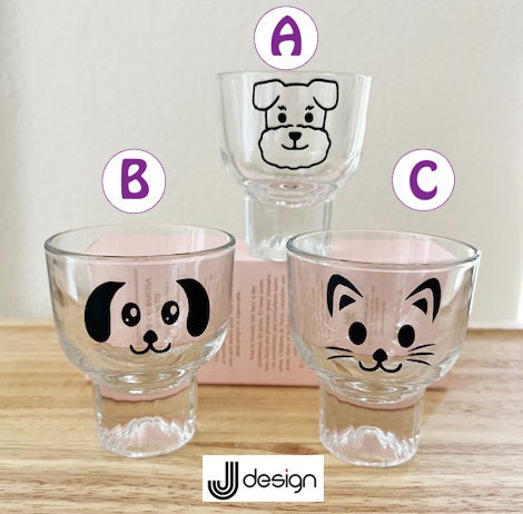 Cute animal drinking glasses