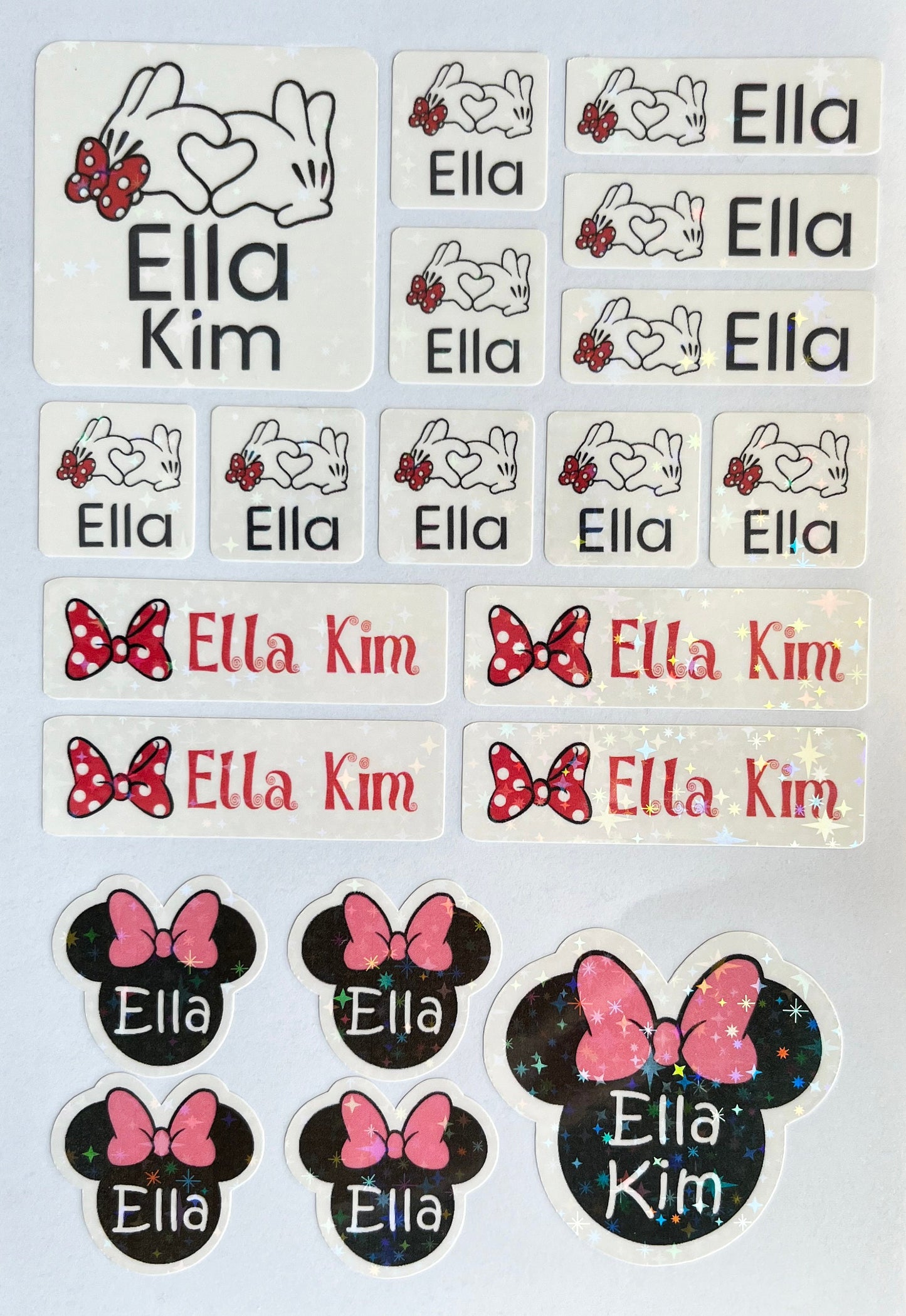 Disney name labels, Custom waterproof name sticker