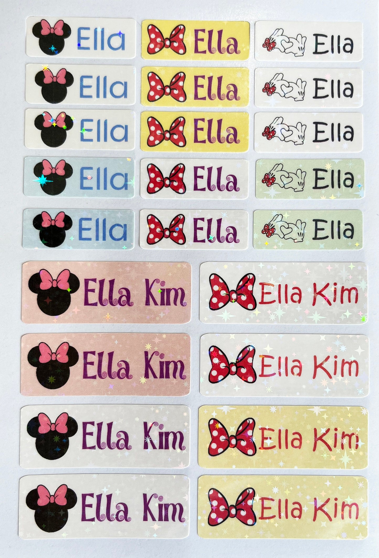 Disney name labels, Custom waterproof name sticker