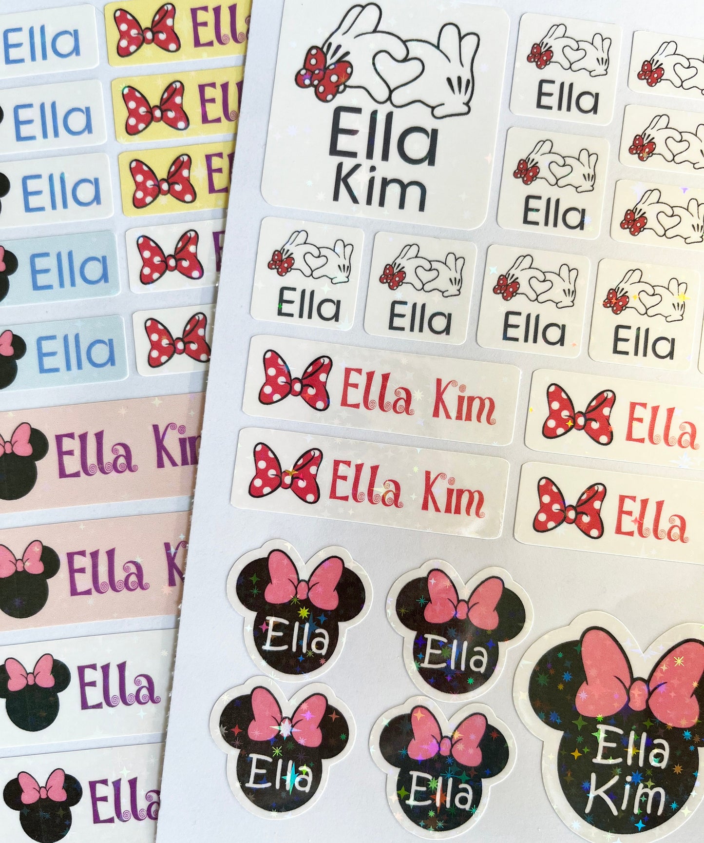 Disney name labels, Custom waterproof name sticker