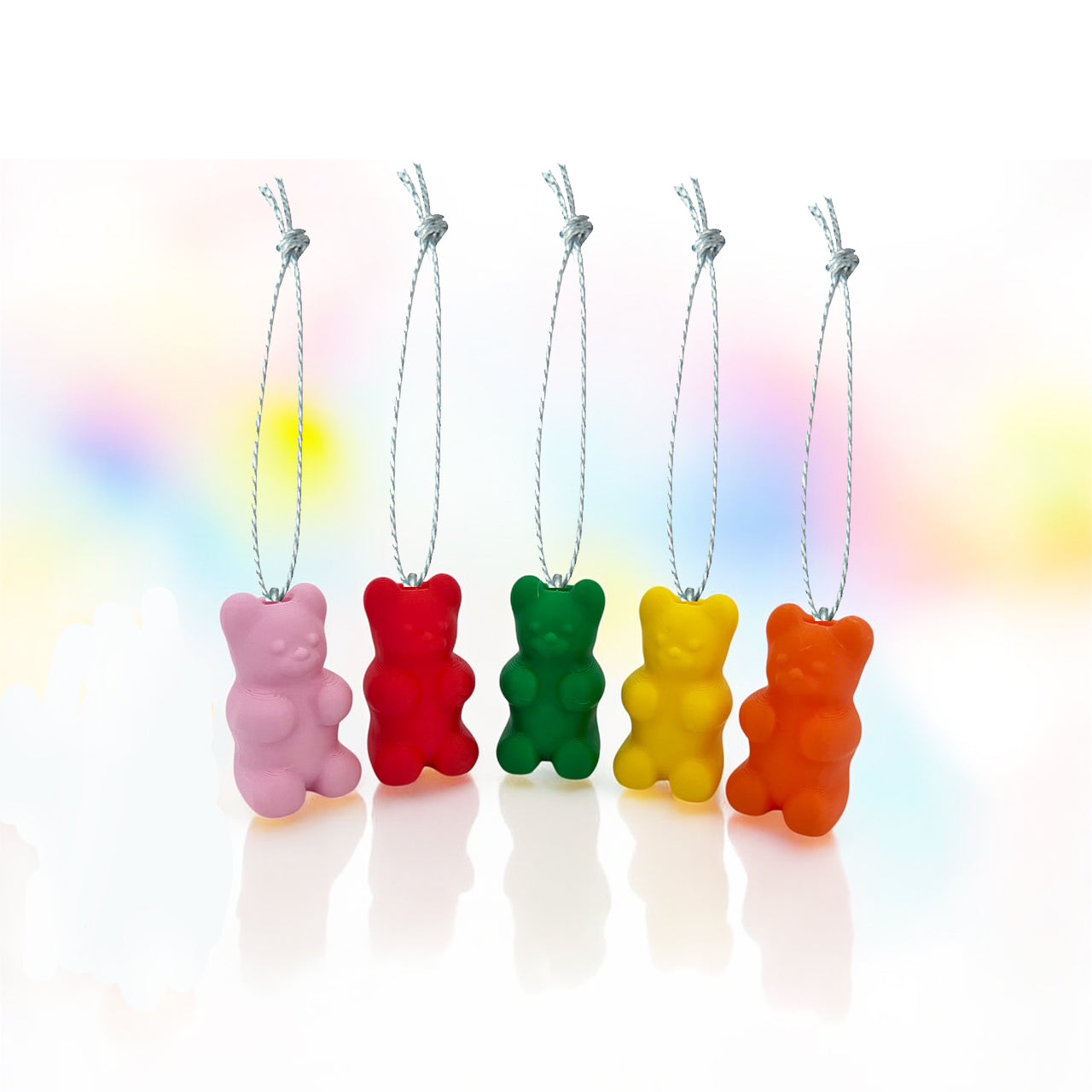 Gummy Bear Christmas Tree Ornaments- Single or Set of 5 Colors