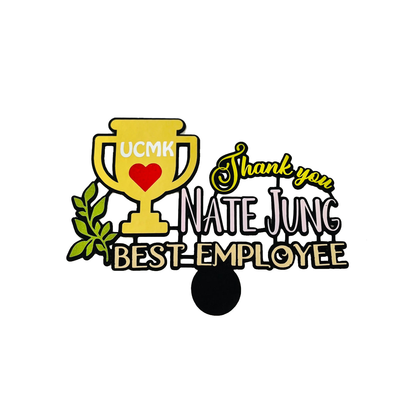 Personalized Best Employee Topper
