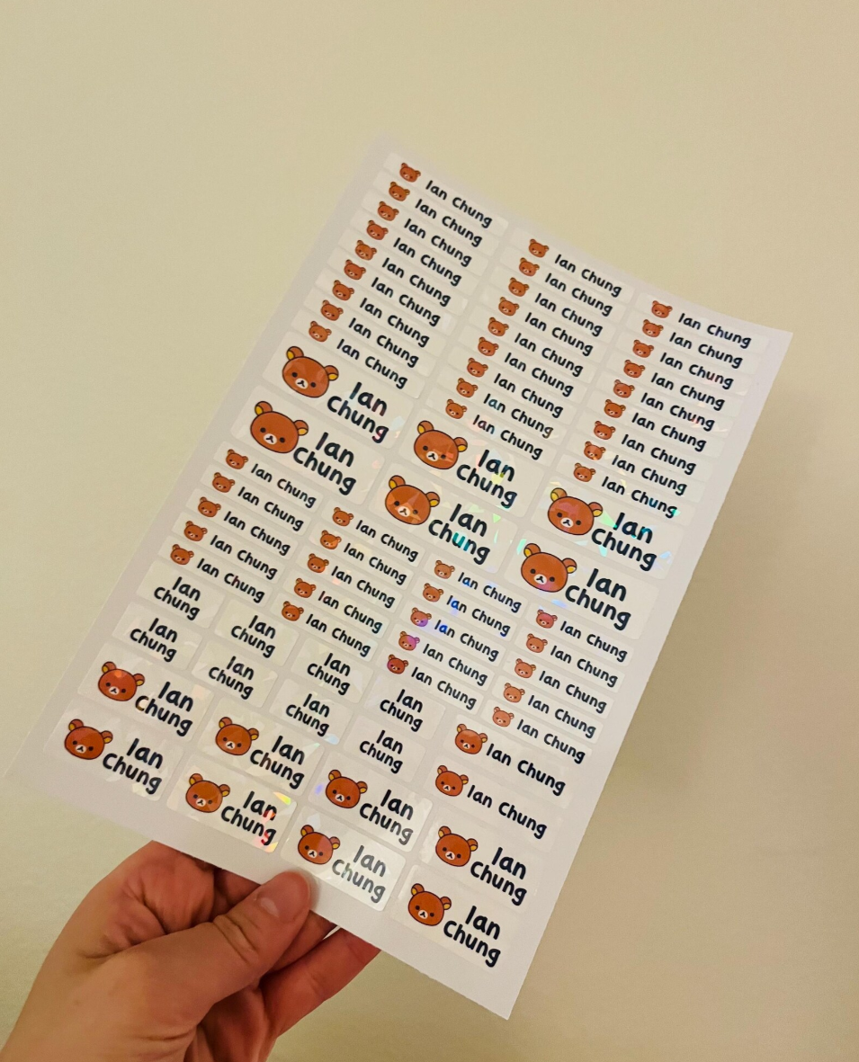 71 Pcs Personalized Name Labels for School Supplies -Waterproof and Dishwasher Free