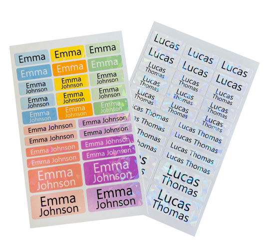 Simple Name Labels for school supplies - 27Pcs Waterproof Dishwasher free-