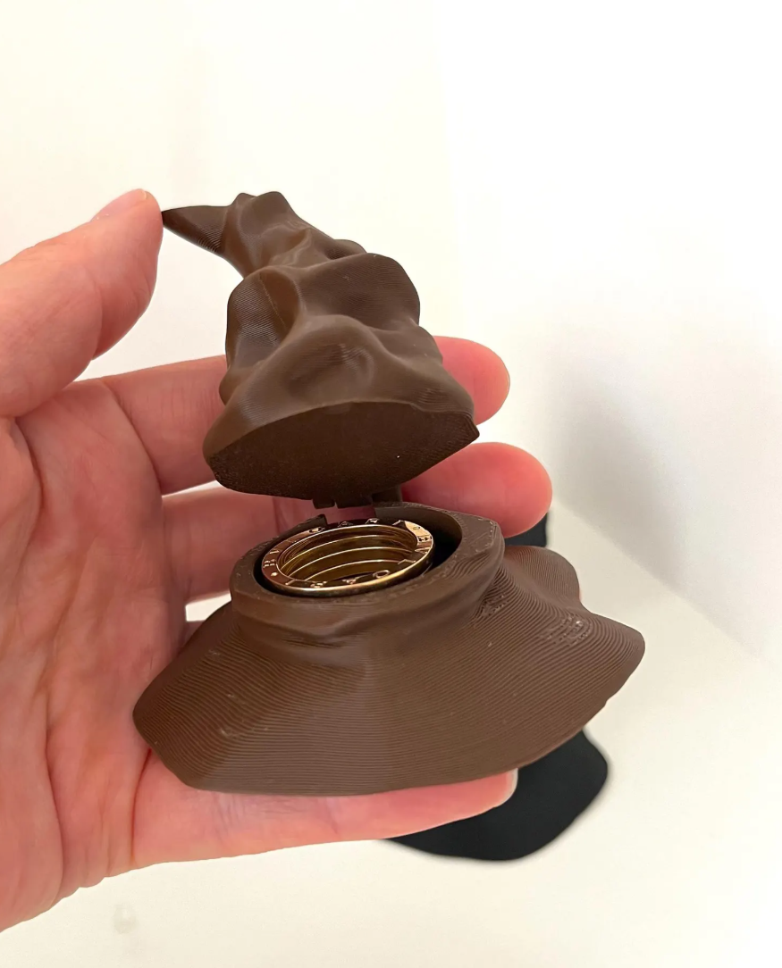 Harry Potter Sorting Hat Jewelry Case-Wizard Hat ring case