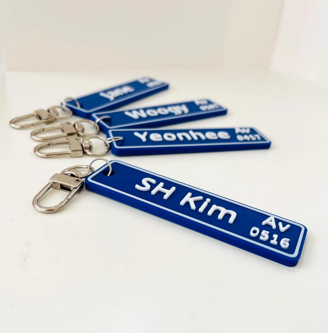 Personalized Street Sign Design Name Keychain - Avenue Sign name Keychain