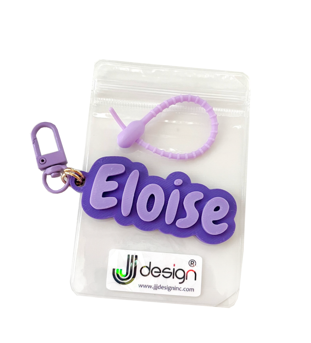 Personalized Name Keychain with Silicone Cable