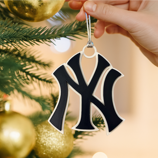 NY Christmas Tree Ornament Baseball Christmas Ornaments