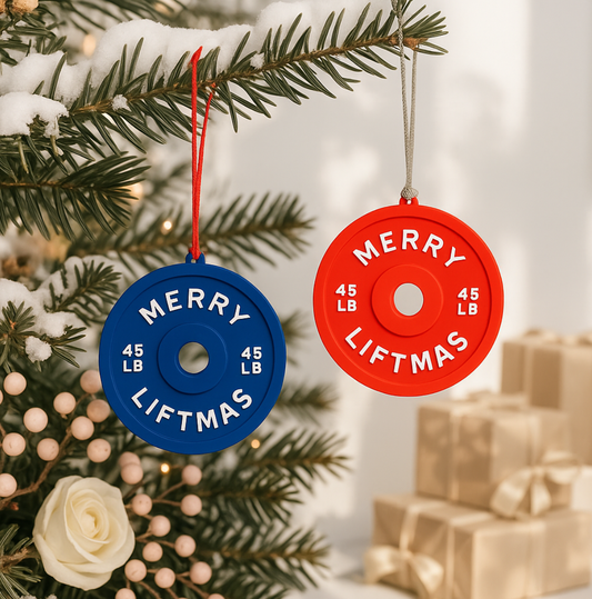 Merry Liftmas Ornament | Weight Plate Christmas Ornaments | Gym Lover Gift | Fitness Tree Decoration