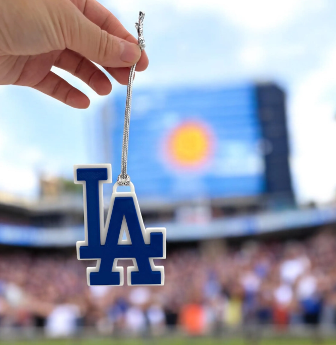 LA Christmas Tree Ornament Baseball Christmas Ornaments