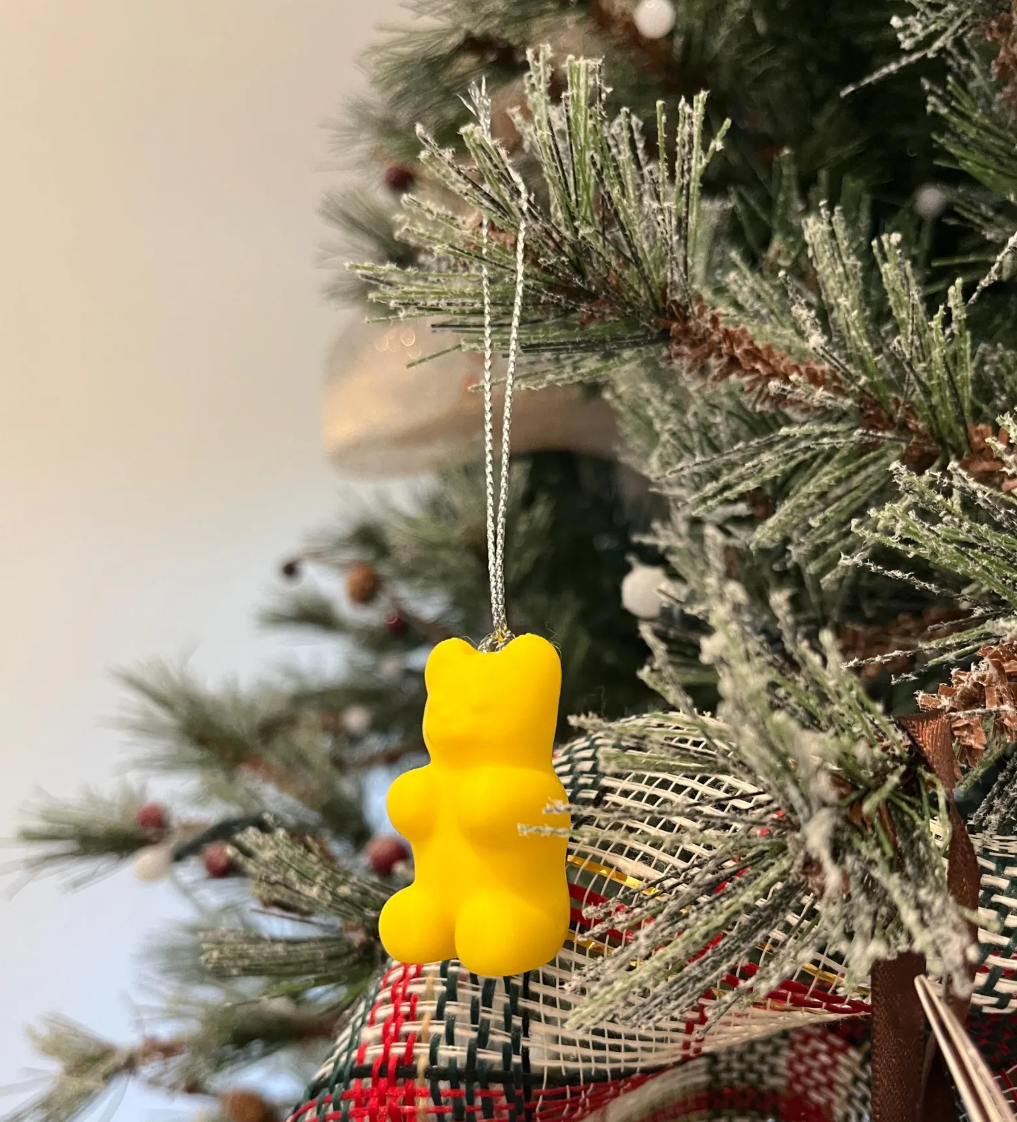 Gummy Bear Christmas Tree Ornaments- Single or Set of 5 Colors