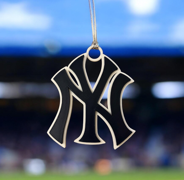 NY Christmas Tree Ornament Baseball Christmas Ornaments