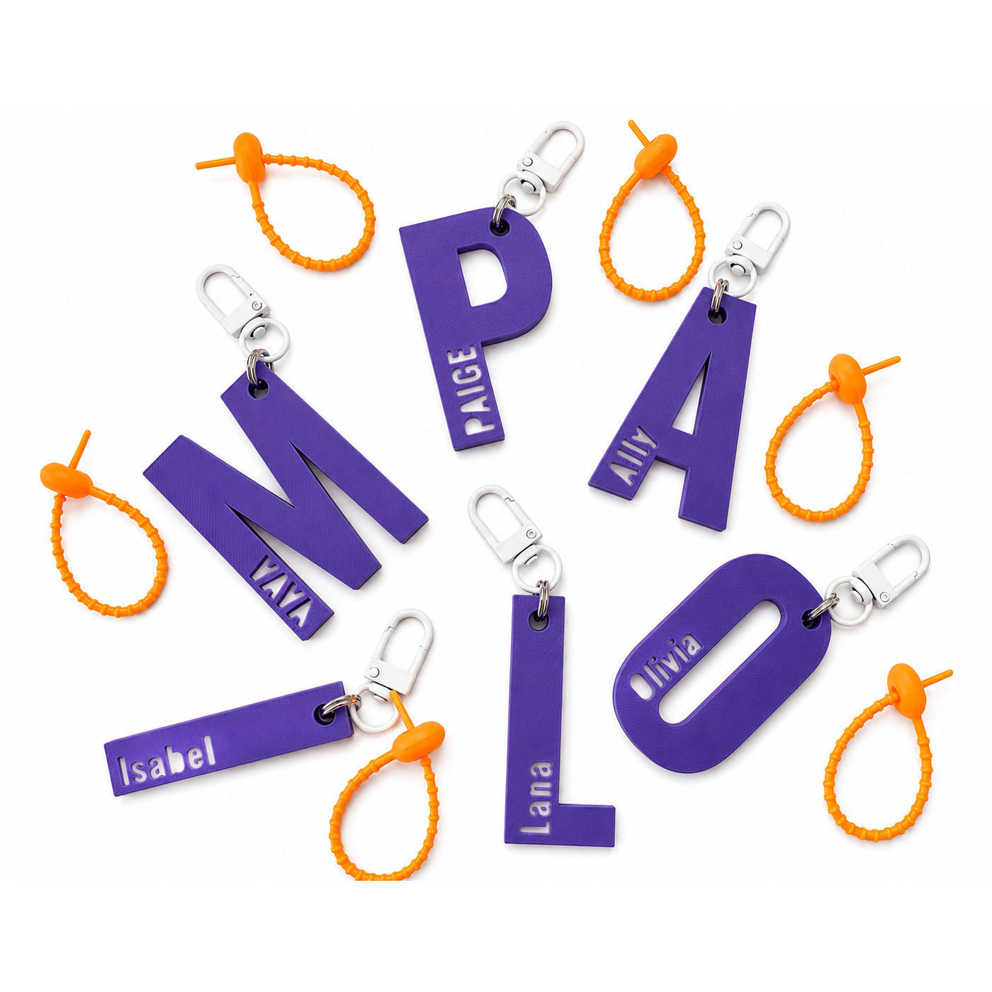 Personalized Initial Name Keychain