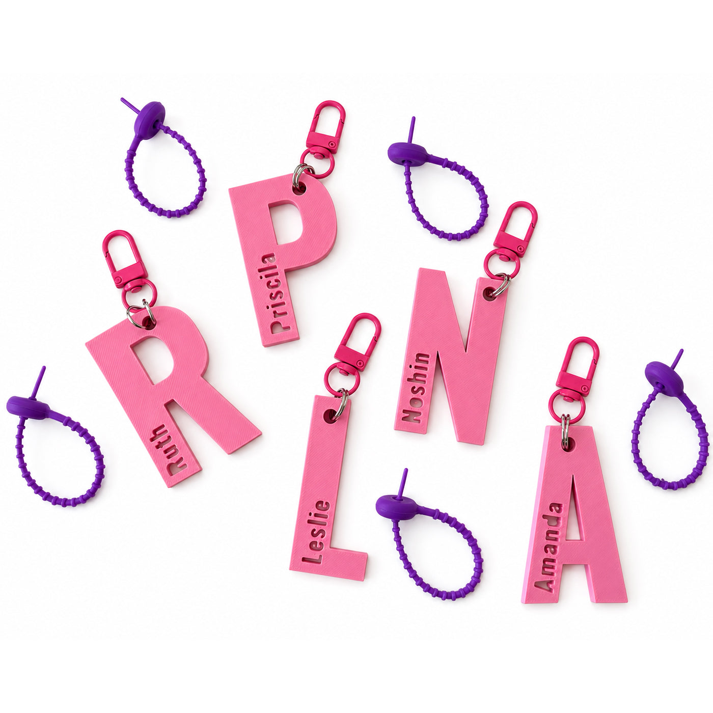 Personalized Initial Name Keychain