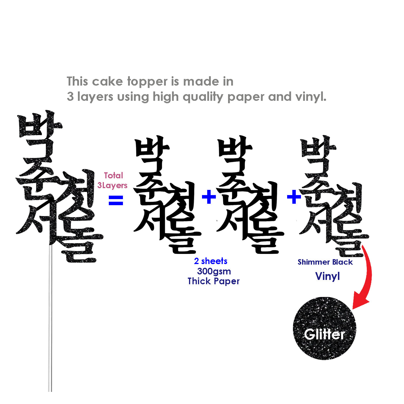 Korean 1st birthday name toppe,첫돌 토퍼