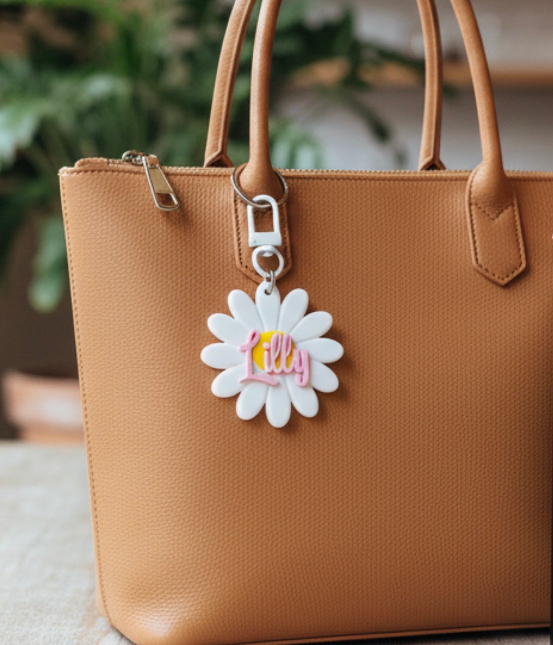 Daisy Name Keychain
