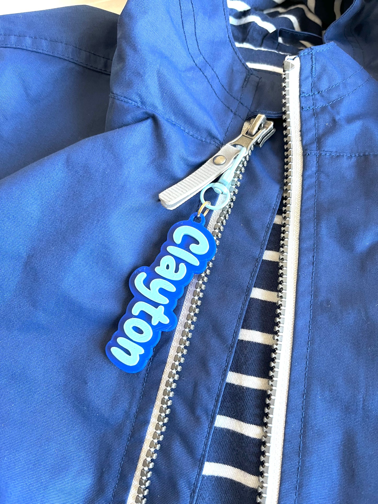 Personalized Name Keychain with Silicone Cable