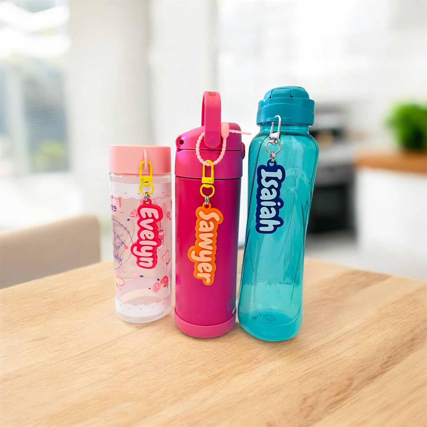 Personalized Name Keychain with Silicone Cable