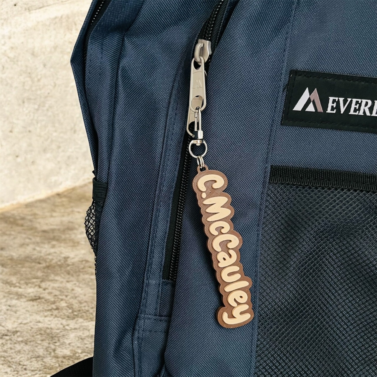 Personalized Name Keychain with Silicone Cable