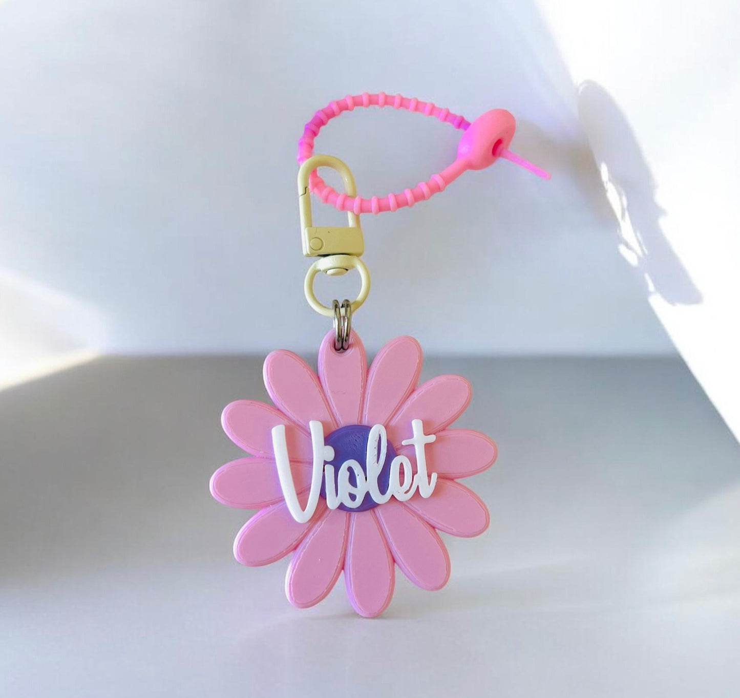 Daisy Name Keychain