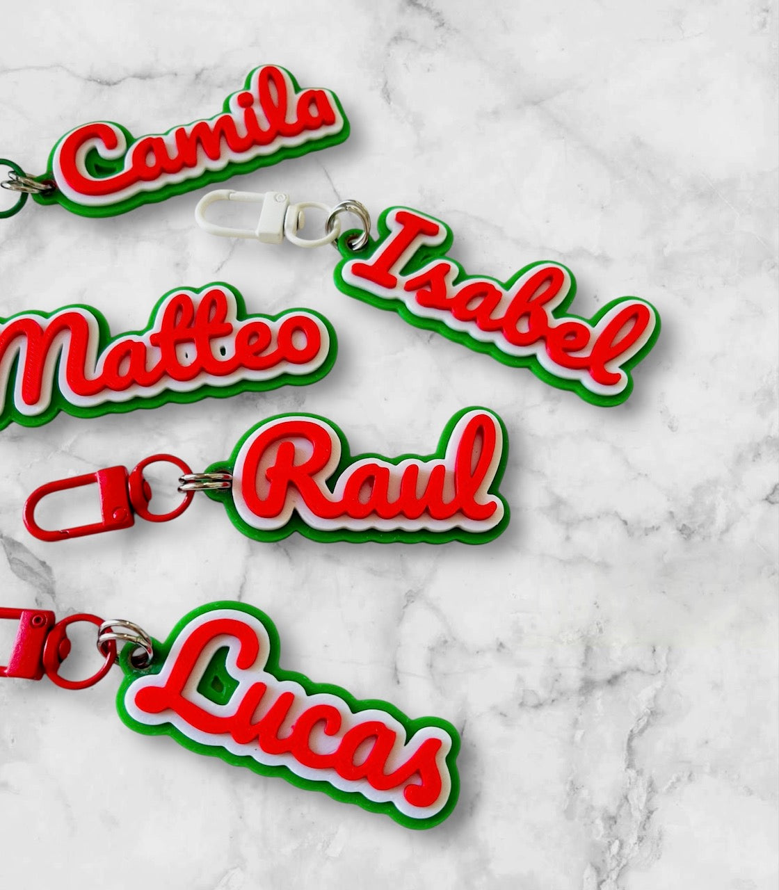 Personalized Name Keychain I Custom Color Available I Mexican Color Keychain