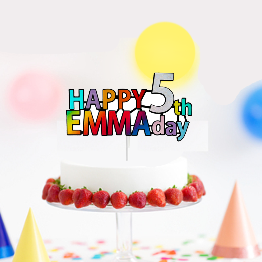 Customized Birthday topper, birthday cake topper