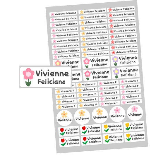 66Pcs Personalized Name Labels for School Supplies -Waterproof and Dishwasher Free