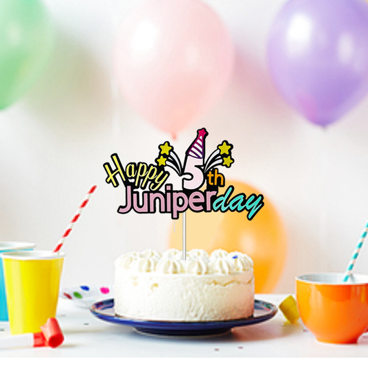 Birthday topper,Cake topper,Personalized topper, customized topper