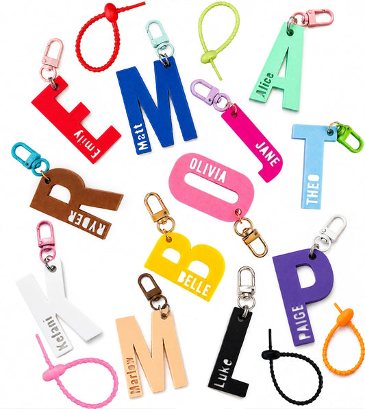 Personalized Initial Name Keychain