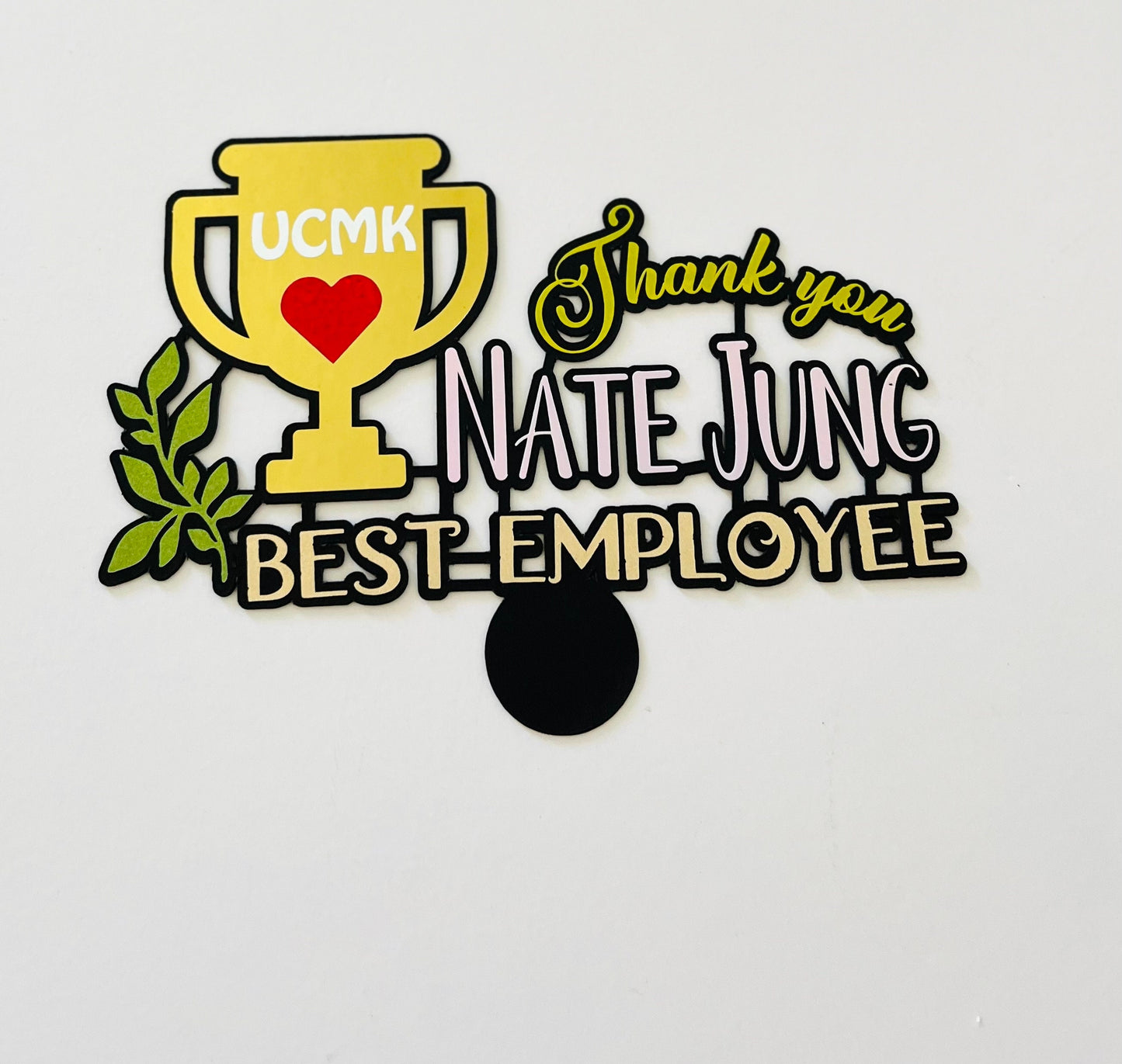 Personalized Best Employee Topper