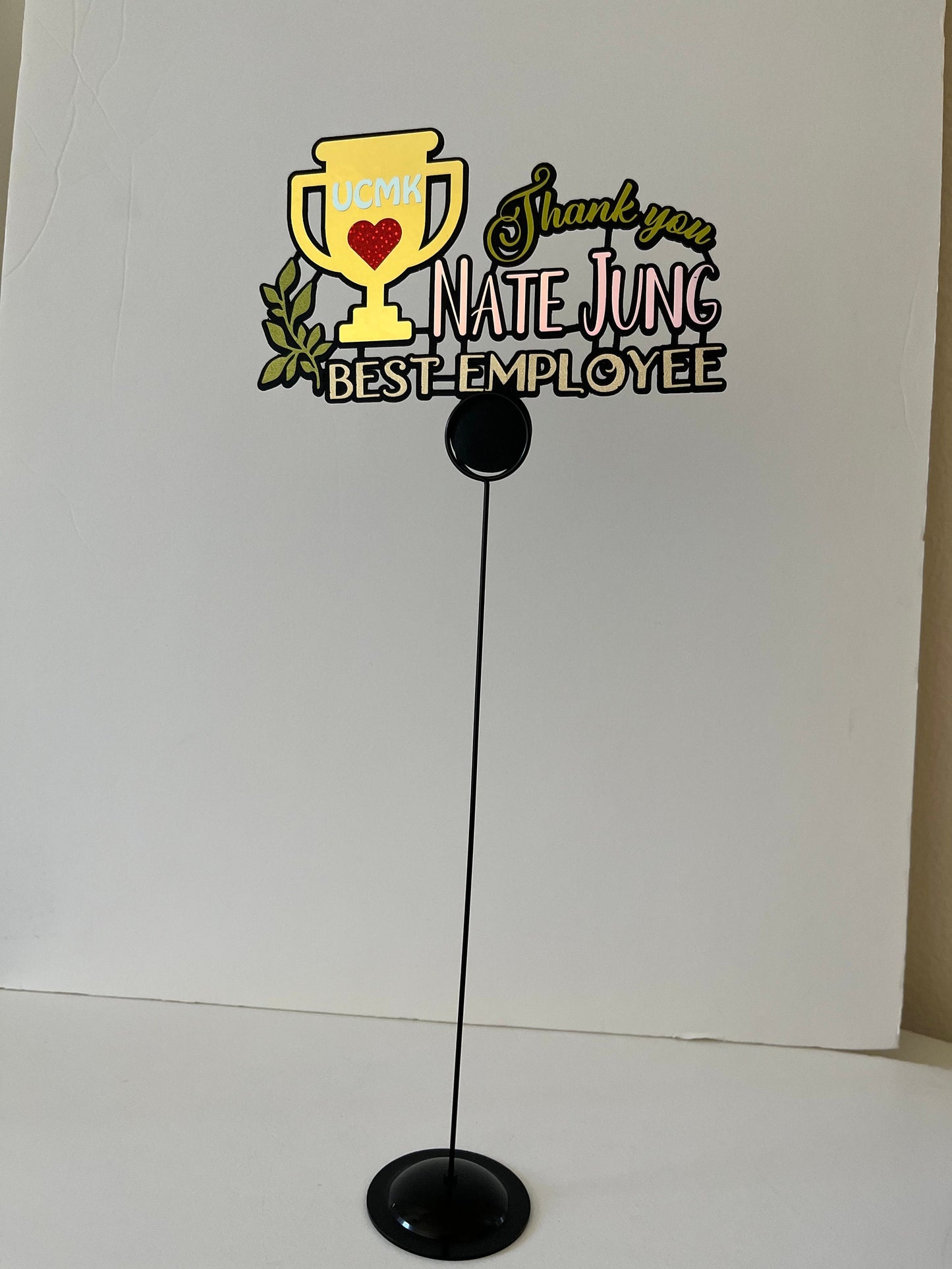 Personalized Best Employee Topper