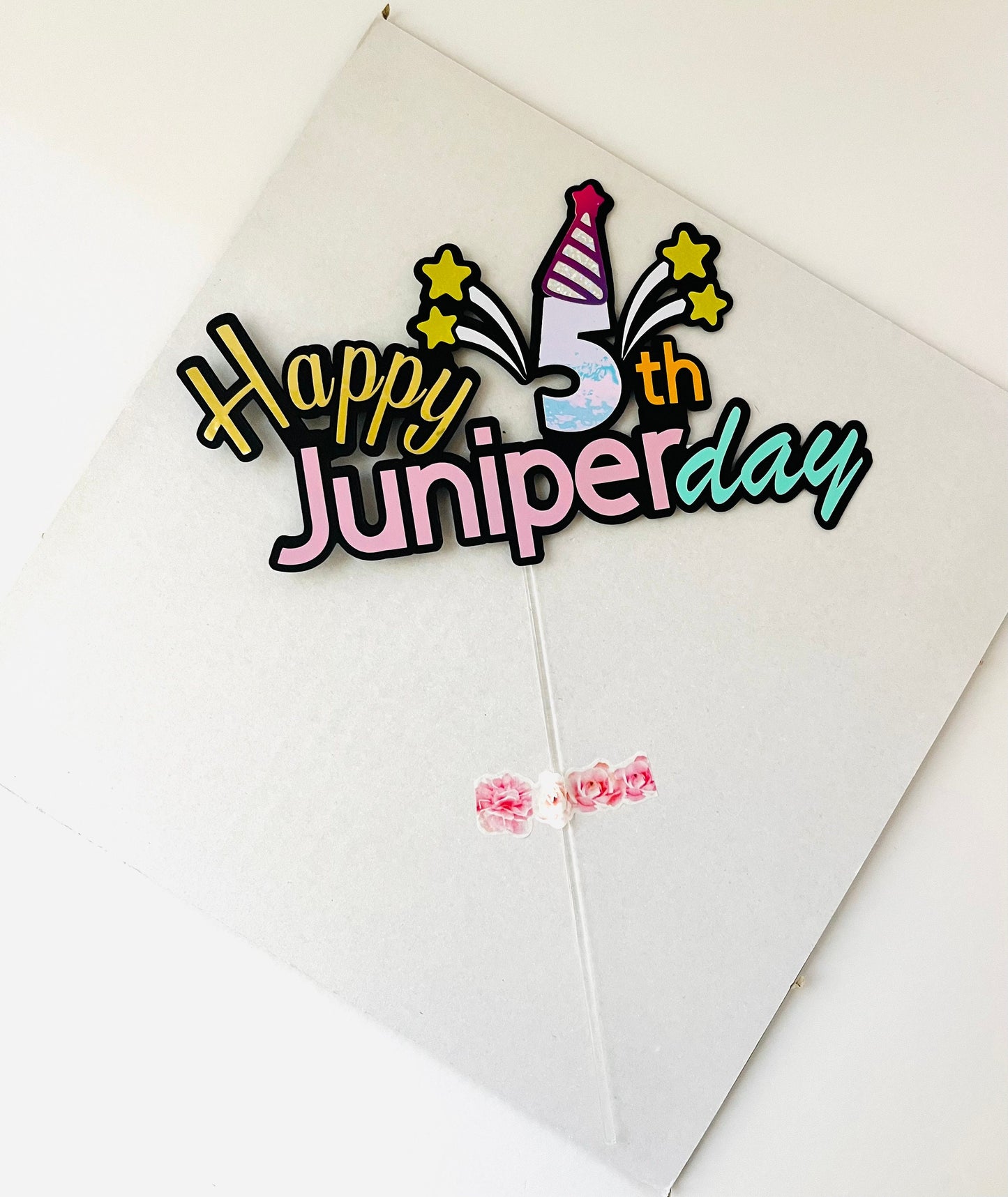 Birthday topper,Cake topper,Personalized topper, customized topper