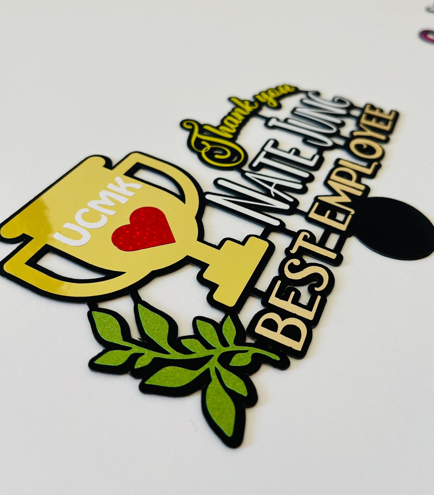 Personalized Best Employee Topper