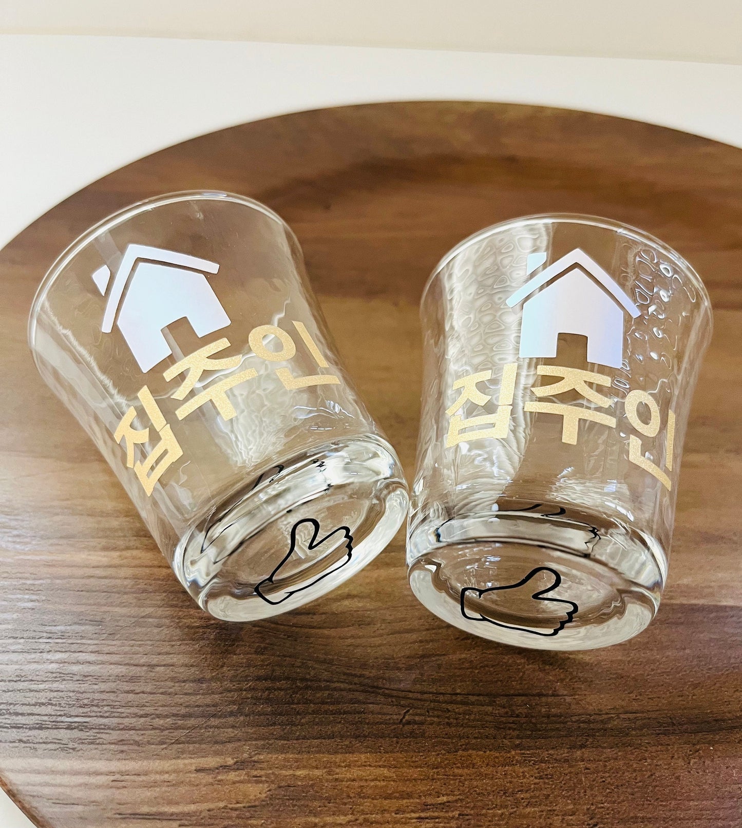 Homeowner drinking glass gift, Korean gift,집주인 선물