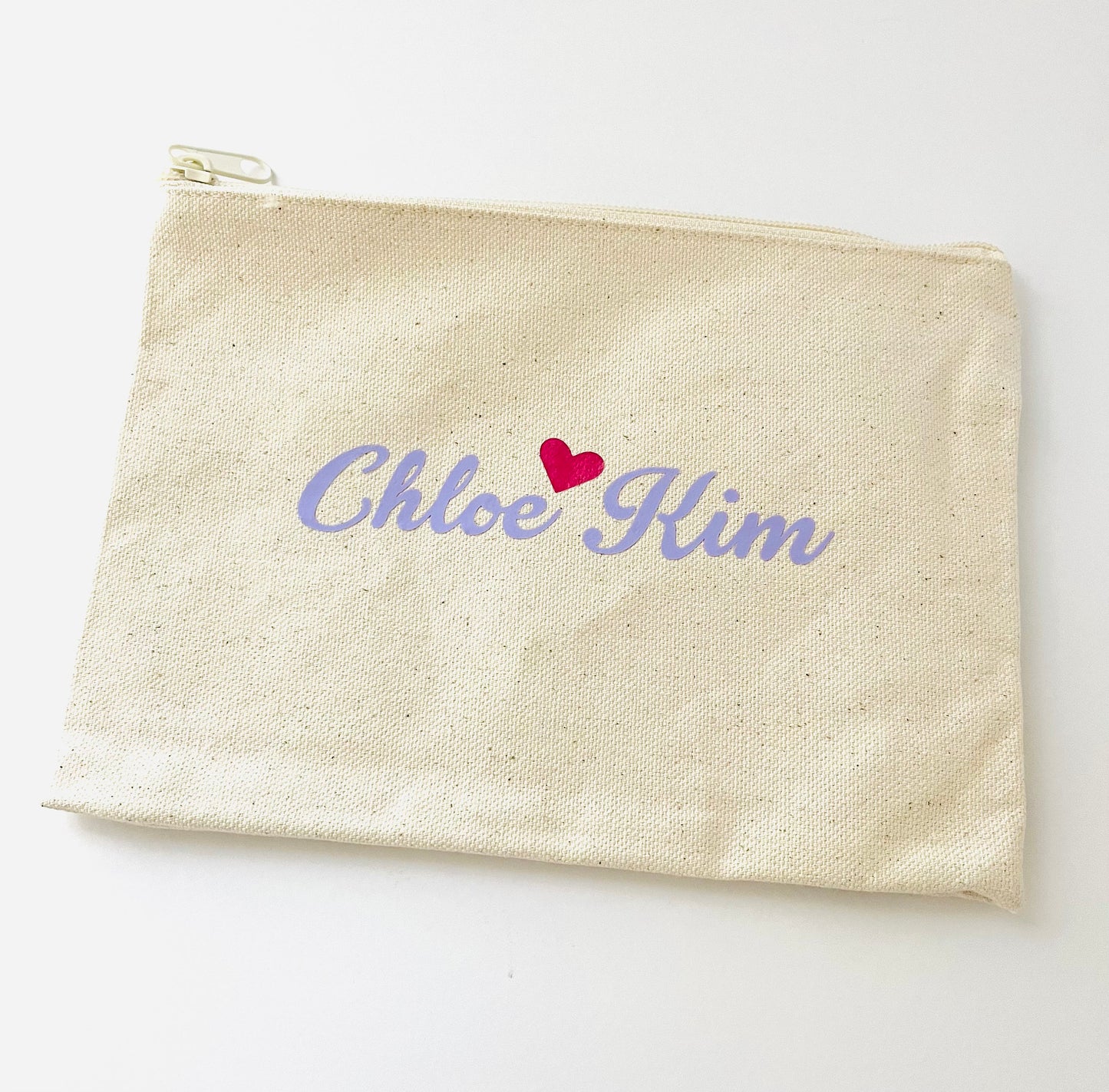 Personalized name pouch
