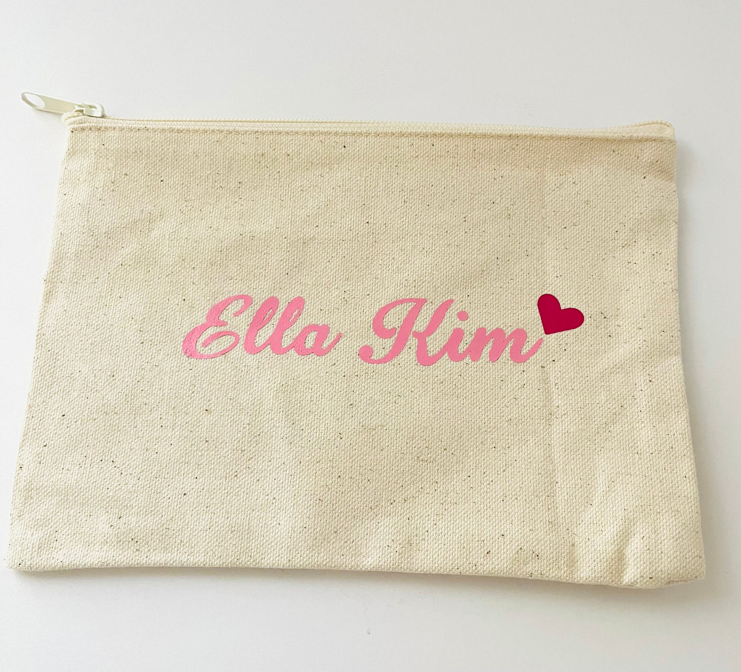 Personalized name pouch