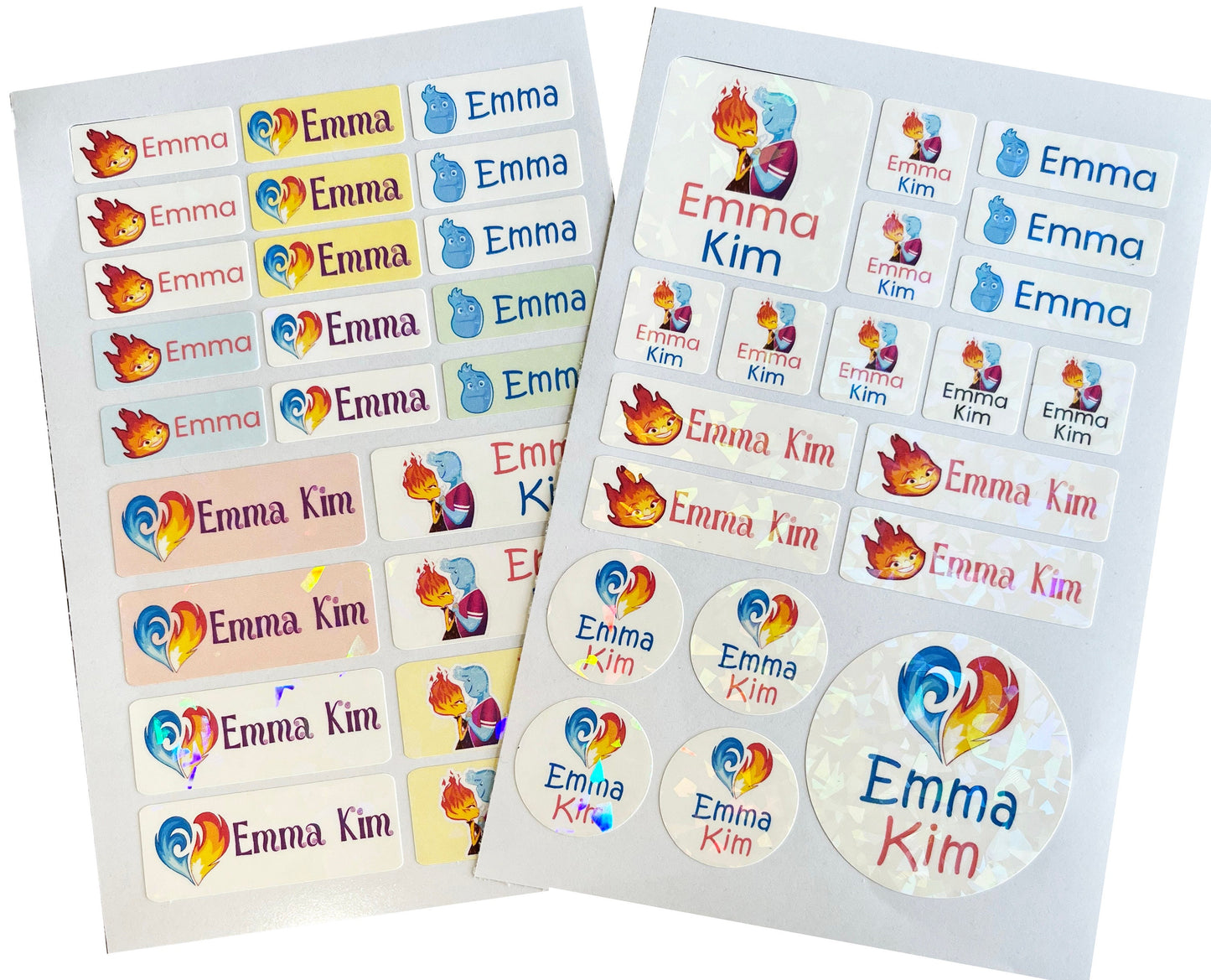 Elemental Custom waterproof name sticker